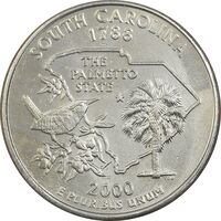 سکه کوارتر دلار 2000P ایالتی (کارولینای جنوبی) - AU - آمریکا