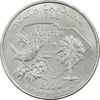 سکه کوارتر دلار 2000D ایالتی (کارولینای جنوبی) - AU - آمریکا