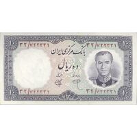 اسکناس 10 ریال 1340 (شماره سیاه) - تک - UNC62 - محمد رضا شاه