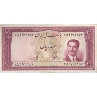 اسکناس 100 ریال کراواتی 1330 - تک - VF35 - محمد رضا شاه