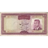 اسکناس 100 ریال (هویدا - سمیعی) - تک - VF30 - محمد رضا شاه