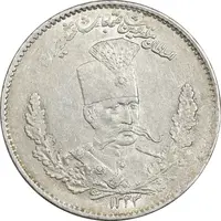 سکه 2000 دینار 1323 تصویری - MS61 - مظفرالدین شاه