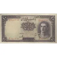 اسکناس 10 ریال سری اول - تک - VF30 - محمد رضا شاه