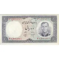 اسکناس 10 ریال 1340 - تک - UNC60 - محمد رضا شاه