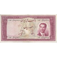 اسکناس 100 ریال کراواتی 1330 - تک - VF25 - محمد رضا شاه