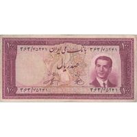 اسکناس 100 ریال کراواتی 1330 - تک - VF25 - محمد رضا شاه