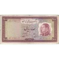 اسکناس 100 ریال 1333 - تک - VF25 - محمد رضا شاه