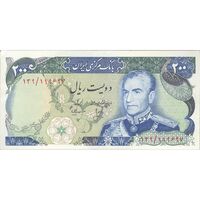 اسکناس 200 ریال (انصاری - مهران) شهیاد آریامهر - تک - EF45 - محمد رضا شاه