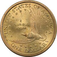 سکه یک دلار 2000P ساکاگاوا (دختر سرخپوست) - MS63 - آمریکا