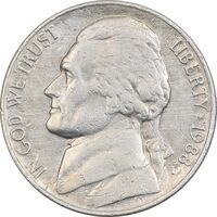 سکه 5 سنت 1988D جفرسون - EF45 - آمریکا