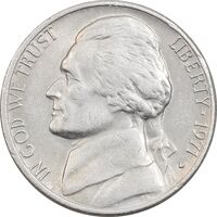 سکه 5 سنت 1971D جفرسون - EF40 - آمریکا