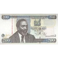 اسکناس 200 شیلینگ 2010 جمهوری - تک - UNC64 - کنیا