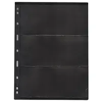 ورق آلبوم 4 پانچ مشکی کوچک - 10 برگ (3 خانه)