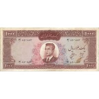 اسکناس 1000 ریال 1341 - تک - VF30 - محمد رضا شاه