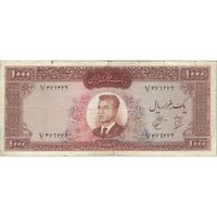 اسکناس 1000 ریال 1341 - تک - VF20 - محمد رضا شاه