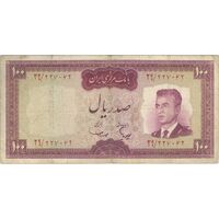 اسکناس 100 ریال (هویدا - سمیعی) - تک - VF25 - محمد رضا شاه