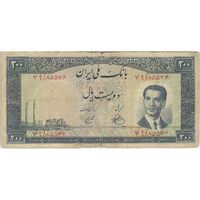 اسکناس 200 ریال 1330 - تک - F15 - محمد رضا شاه