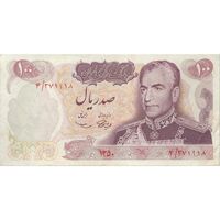 اسکناس 100 ریال 1350 - تک - EF40 - محمد رضا شاه