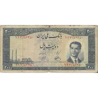 اسکناس 200 ریال 1330 - تک - F - محمد رضا شاه
