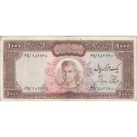 اسکناس 1000 ریال (آموزگار - جهانشاهی) - تک - VF35 - محمد رضا شاه
