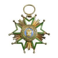 نشان تاج درجه پنج 1332 - AU - احمد شاه