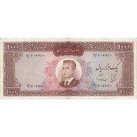 اسکناس 1000 ریال (بهنیا - سمیعی) - تک - VF30 - محمد رضا شاه