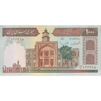 اسکناس 1000 ریال (ایروانی - قاسمی) فیلیگران الله - تک - UNC63 - جمهوری اسلامی