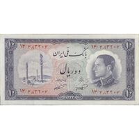 اسکناس 10 ریال 1333 - تک - VF35 - محمد رضا شاه