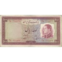 اسکناس 100 ریال 1333 - تک - VF30 - محمد رضا شاه