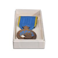 مدال برنز آویزی پنجاهمین سال پادشاهی پهلوی 2535 - UNC - محمد رضا شاه