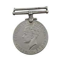 مدال یادبود جنگ جهانی دوم با نقشه هند جرج ششم - EF - انگلستان