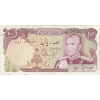 اسکناس 100 ریال (انصاری - یگانه) - تک - AU58 - محمد رضا شاه