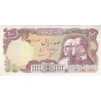 اسکناس 100 ریال پنجاهمین سال - تک - AU50 - محمد رضا شاه