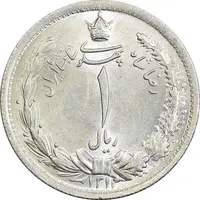 سکه 1 ریال 1312 - MS65 - رضا شاه