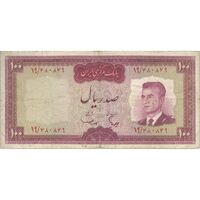 اسکناس 100 ریال (هویدا - سمیعی) - تک - VF20 - محمد رضا شاه