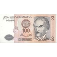 اسکناس 100 اینتیس 1987 (26 ژوئن) جمهوری - تک - UNC63 - پرو
