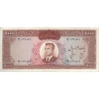 اسکناس 1000 ریال 1341 - تک - VF35 - محمد رضا شاه