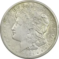 سکه یک دلار 1921 مورگان - AU55 - آمریکا