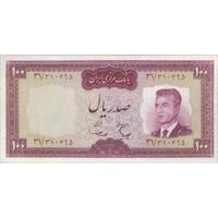 اسکناس 100 ریال (هویدا - سمیعی) - تک - AU50 - محمد رضا شاه