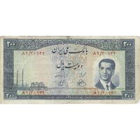 اسکناس 200 ریال 1330 - تک - F15 - محمد رضا شاه