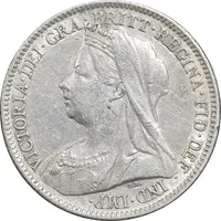 سکه 6 پنس 1898 ویکتوریا - EF40 - انگلستان