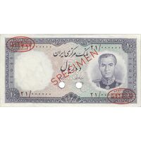 اسکناس 10 ریال 1340 - نمونه - تک - UNC60 - محمد رضا شاه
