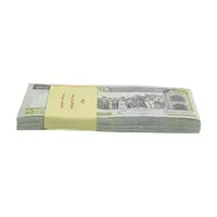 بسته اسکناس 500 ریال (نوربخش - عادلی) شماره بزرگ - امضاء کوچک - UNC - جمهوری اسلامی