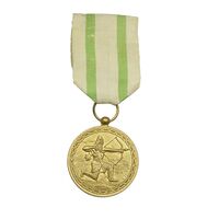 مدال برنز تیر - ارتشتاران - طلایی - با رویان - AU - محمد رضا شاه