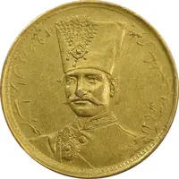سکه طلا 1 تومان تصویری 1297 - AU50 - ناصرالدین شاه
