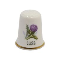 انگشتانه چینی قدیمی طرح گل - کد 006556