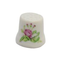 انگشتانه چینی قدیمی طرح گل - کد006548