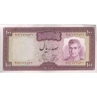 اسکناس 100 ریال (آموزگار - جهانشاهی) - تک - EF45 - محمد رضا شاه