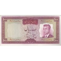 اسکناس 100 ریال (هویدا - سمیعی) - تک - UNC62 - محمد رضا شاه