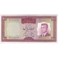 اسکناس 100 ریال (هویدا - سمیعی) - تک - UNC62 - محمد رضا شاه
